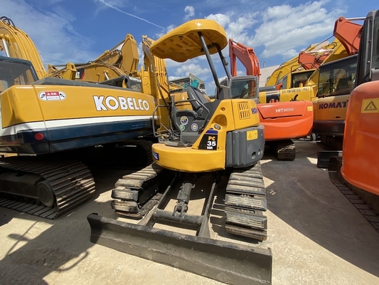 3915KG3 PC35MR-2 ব্যবহৃত হাইড্রোলিক ক্রলার কোমাটসু এক্সকাভেটর 3 টন