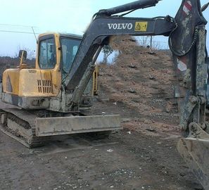 মিনি ব্যবহৃত ভলভো Excavator EC55 0.14cbm Original Turbo সহ বালতি ক্ষমতা