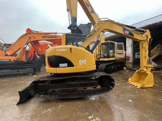 মূল জাপান Cat 308D সেকেন্ড হ্যান্ড এক্সক্যাভারেটর, Caterpillar ব্যবহৃত ট্র্যাক এক্সক্যাভারেটর 8 টন