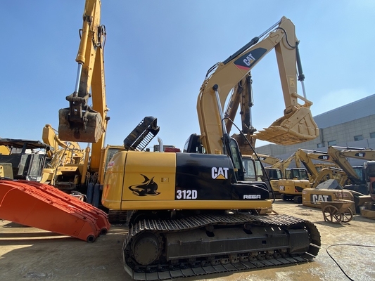 মূল জাপান Cat 312D সেকেন্ড হ্যান্ড হাইড্রোলিক ক্রলার এক্সক্যাভেটর, Caterpillar ব্যবহৃত ট্র্যাক এক্সক্যাভেটর 12 টন