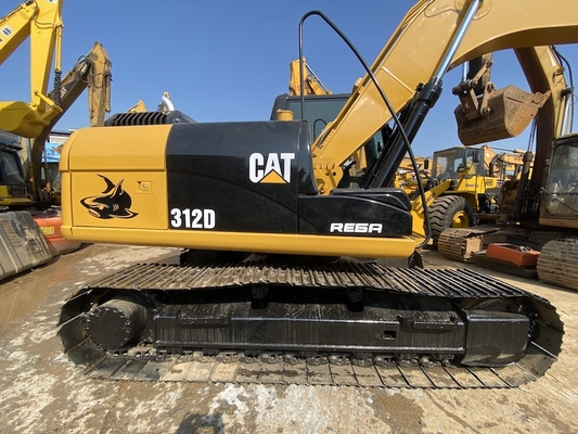 মূল জাপান Cat 312D সেকেন্ড হ্যান্ড হাইড্রোলিক ক্রলার এক্সক্যাভেটর, Caterpillar ব্যবহৃত ট্র্যাক এক্সক্যাভেটর 12 টন
