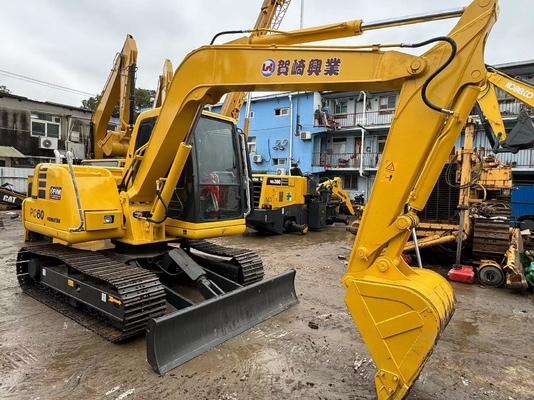 6 টন মূল জাপান ব্যবহৃত Komatsu PC60-7 ক্রলার খননকারী বিক্রয়ের জন্য