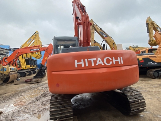 12 টন মূল জাপান ব্যবহৃত হিটাচি ZX120 ক্রলার খননকারী 66KW ইঞ্জিন শক্তি এবং 0.52m3 বালতি ধারণক্ষমতা সহ