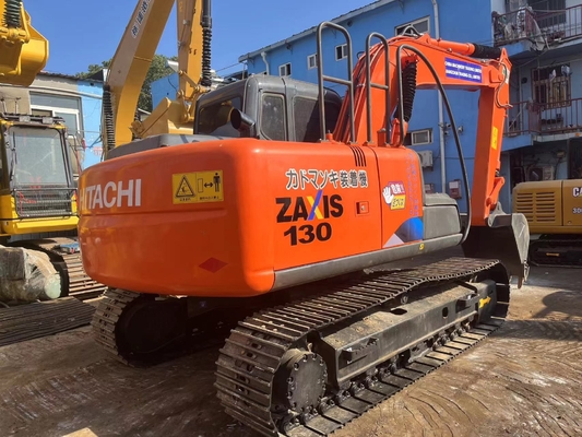 13 টন মূল জাপান ব্যবহৃত হিটাচি ZX130 ক্রলার খননকারী 66KW ইঞ্জিন শক্তি এবং 0.52m3 বালতি ধারণক্ষমতা সহ