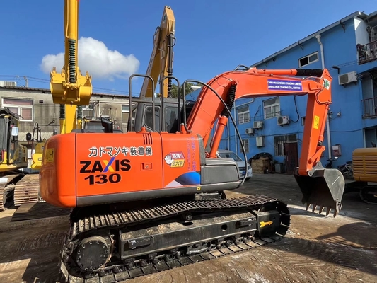 13 টন মূল জাপান ব্যবহৃত হিটাচি ZX130 ক্রলার খননকারী 66KW ইঞ্জিন শক্তি এবং 0.52m3 বালতি ধারণক্ষমতা সহ