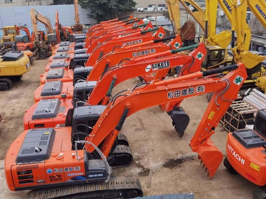 20 টন মূল জাপান ব্যবহৃত হিটাচি ZX200 ক্রলার খননকারী 109.6KW ইঞ্জিন শক্তি এবং 0.8 m3 বালতি ক্ষমতা সহ