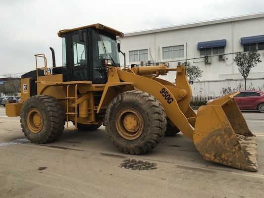 5-6 টন ব্যবহৃত Cat 950G চাকা লোডার 2.9-3.6 m3 বালতি লোডার