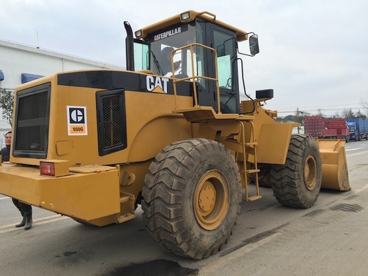 5-6 টন ব্যবহৃত Cat 950G চাকা লোডার 2.9-3.6 m3 বালতি লোডার