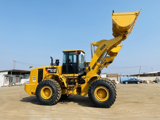 ব্যবহৃত CAT 966H চাকা লোডার 3.4-4.2 m3 বালতি লোডার