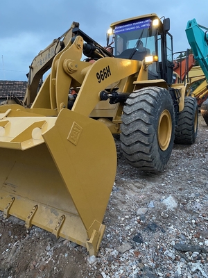 ব্যবহৃত CAT 966H চাকা লোডার 3.4-4.2 m3 বালতি লোডার