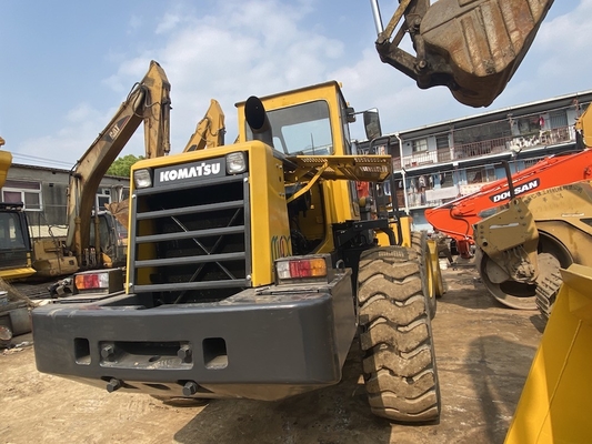 ৩-৫ টন সেকেন্ড হ্যান্ড কমাতসু WA320-3 হুইল লোডার ব্যবহৃত ফ্রন্ট লোডার
