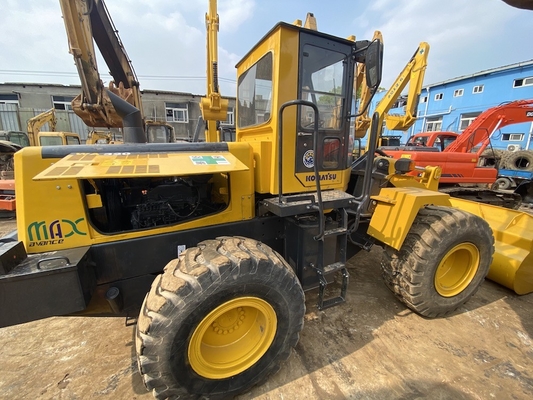 ৩-৫ টন সেকেন্ড হ্যান্ড কমাতসু WA320-3 হুইল লোডার ব্যবহৃত ফ্রন্ট লোডার