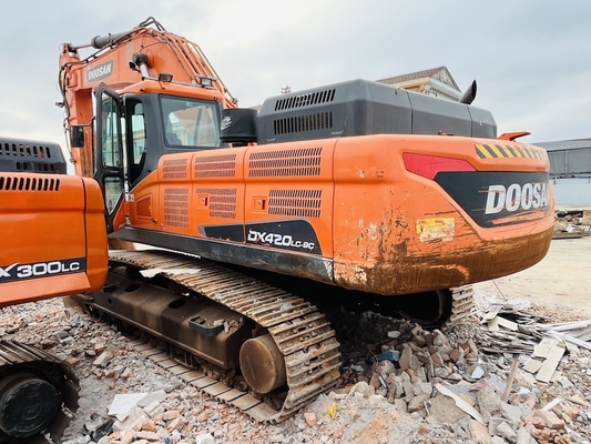 42 টন মূল ব্যবহৃত ডুসান DX420LC-9C ক্রলার এক্সক্যাভেটর 2 মি 3 বালতি ধারণক্ষমতা সেকেন্ড হ্যান্ড এক্সক্যাভেটর