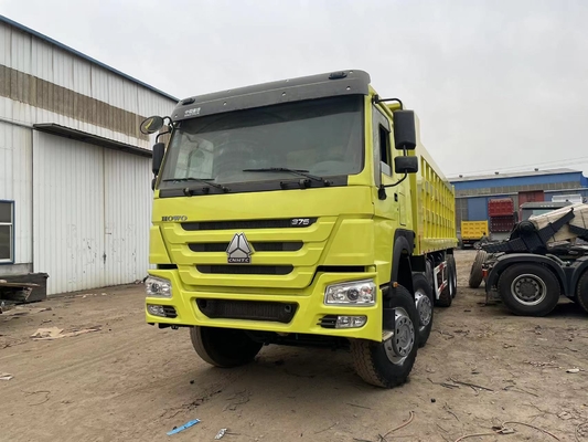 ব্যবহৃত HOWO SINOTRUK ডাম্প ট্রাক 8x4 সেকেন্ড হ্যান্ড HOWO 375 HP ট্যাপার ট্রাক বিক্রয়ের জন্য