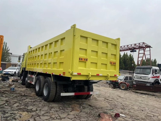ব্যবহৃত HOWO SINOTRUK ডাম্প ট্রাক 8x4 সেকেন্ড হ্যান্ড HOWO 375 HP ট্যাপার ট্রাক বিক্রয়ের জন্য