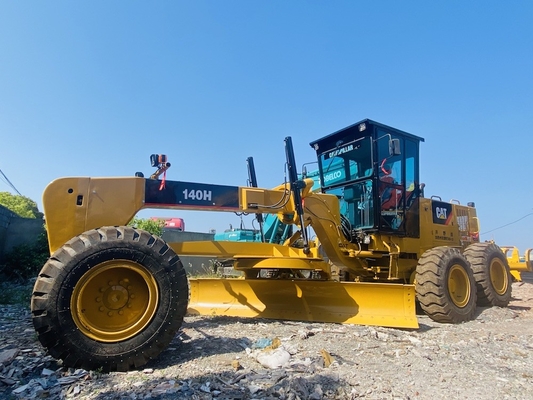 ভারী যন্ত্রপাতি ব্যবহৃত Caterpillar Cat 140H মোটর গ্রেডার বিক্রয়ের জন্য Ripper সঙ্গে দ্বিতীয় হাত