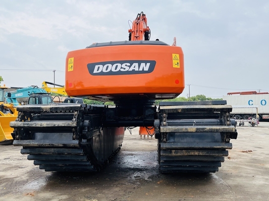 ডুসান ইউসড অ্যামফিবিয়ান এক্সক্যাভারেটর DH220LC-9E 1 মি 3 নদী পরিষ্কারের মেশিন লং রিচ বুম সেকেন্ড হ্যান্ড এক্সক্যাভারেটর