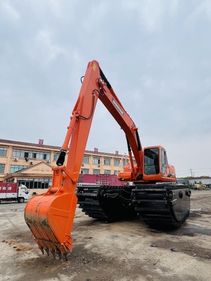 ডুসান ইউসড অ্যামফিবিয়ান এক্সক্যাভারেটর DH220LC-9E 1 মি 3 নদী পরিষ্কারের মেশিন লং রিচ বুম সেকেন্ড হ্যান্ড এক্সক্যাভারেটর