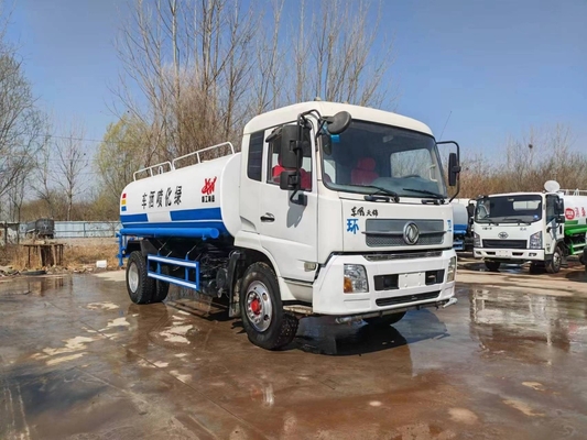 15CBM 185hp সেকেন্ড হ্যান্ড কিনল্যান্ড ডংফেং স্প্রিংলার ওয়াটার ট্যাঙ্ক ট্রাক ব্যবহৃত ওয়াটার ট্যাঙ্ক ট্রাক বিক্রয়ের জন্য