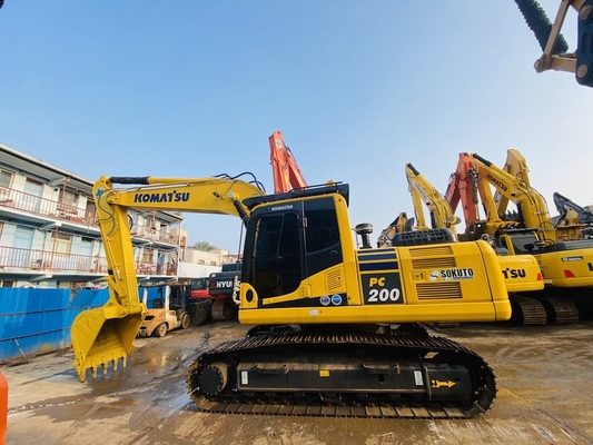 জাপানি মূল ব্যবহৃত Komatsu Pc200-8 Excavator 80% নতুন ভাল অবস্থায়