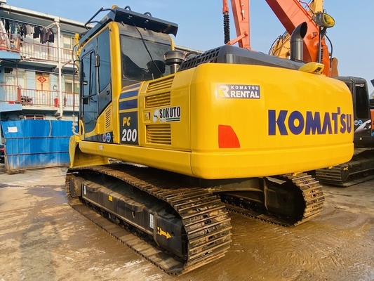জাপানি মূল ব্যবহৃত Komatsu Pc200-8 Excavator 80% নতুন ভাল অবস্থায়