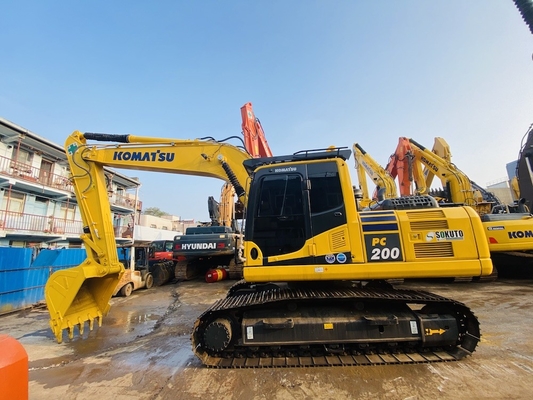 জাপানি মূল ব্যবহৃত Komatsu Pc200-8 Excavator 80% নতুন ভাল অবস্থায়