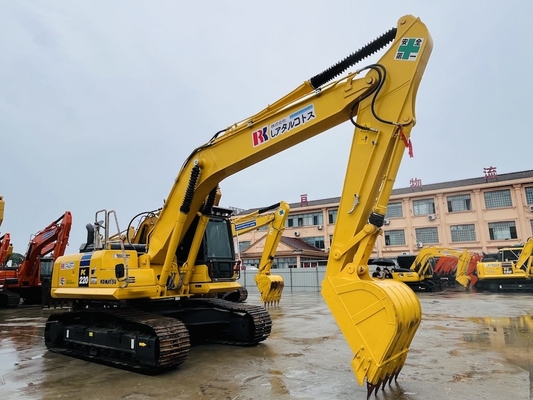 ব্যবহৃত কমাতসু PC220-8 সেকেন্ড হ্যান্ড ক্রাউয়ার এক্সক্যাভার ব্যাকহো 1 সিবিএম বালতি ক্ষমতা নির্মাণ যন্ত্রপাতি