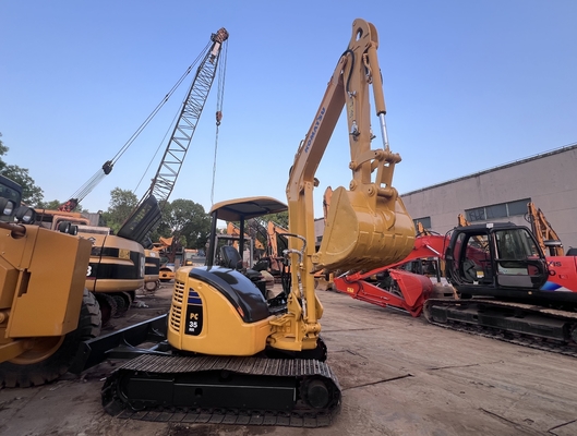 মিনি এক্সক্যাভেটর ব্যবহৃত Komatsu PC35MR ক্রলার এক্সক্যাভেটর সেকেন্ড হ্যান্ড ডিগার নির্মাণ যন্ত্রপাতি