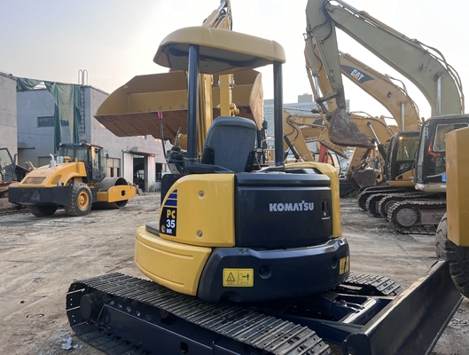 মিনি এক্সক্যাভেটর ব্যবহৃত Komatsu PC35MR ক্রলার এক্সক্যাভেটর সেকেন্ড হ্যান্ড ডিগার নির্মাণ যন্ত্রপাতি