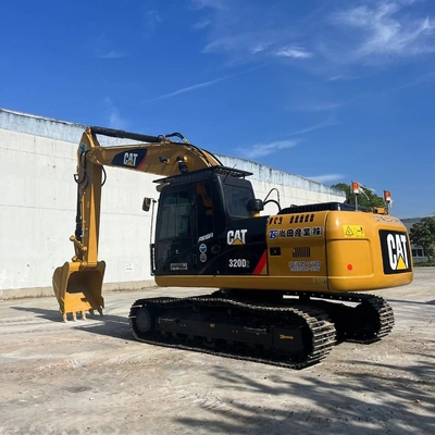 100% মূল ব্যবহৃত CAT Caterpillar 320D ক্রলার 1m3 ধারণক্ষমতা হাইড্রোলিক খননকারী