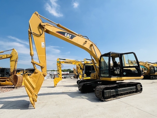 CAT 320C সেকেন্ড হ্যান্ড ক্রলার এক্সক্যাভেটর সর্বোচ্চ খনন গভীরতা 6550mm এবং CAT 3066 ইঞ্জিন মডেল