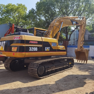 আসল CAT 320B সেকেন্ড হ্যান্ড এক্সক্যাভার, Caterpillar Used Crawler Digger 20 Ton With Caterpillar CAT 3066T Engine