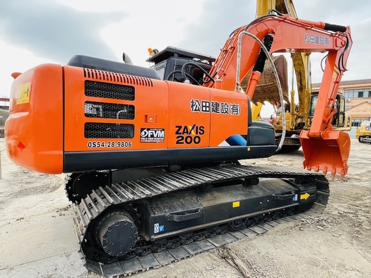 20 টন মূল জাপান ব্যবহৃত হিটাচি ZX200-3G ক্রলার খননকারী ইসুজু ইঞ্জিন