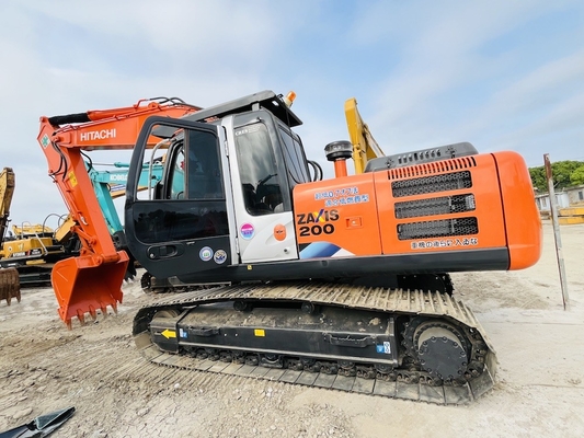 20 টন মূল জাপান ব্যবহৃত হিটাচি ZX200-3G ক্রলার খননকারী ইসুজু ইঞ্জিন